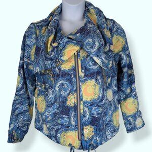 Inspired Style Starry Night Zip Jacket
